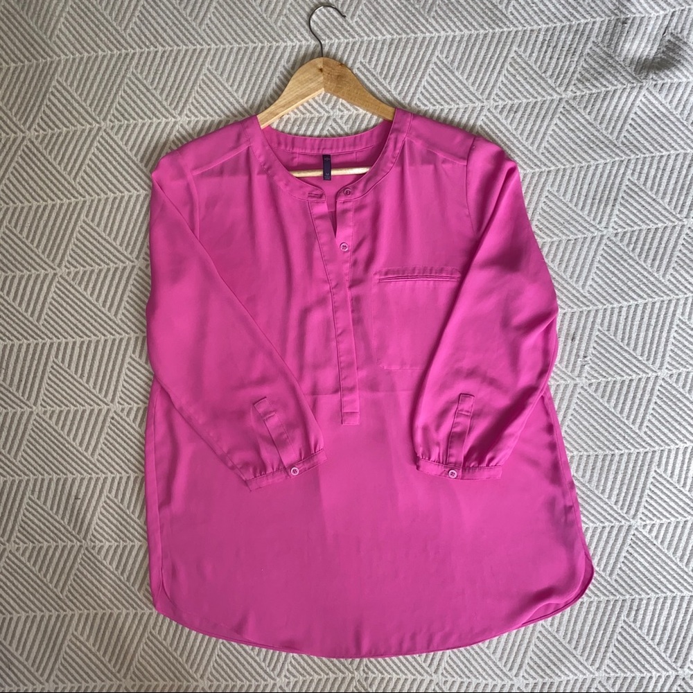 Chiffon Henley Blouse